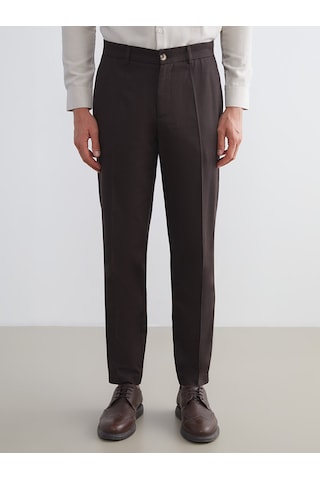 Lcw Busıness Kahverengi Slim Fit Gabardin Erkek Pantolon