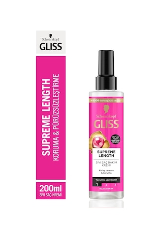 Schwarzkopf Gliss Supreme Length Sıvı Saç Bakım Kremi 200 ML