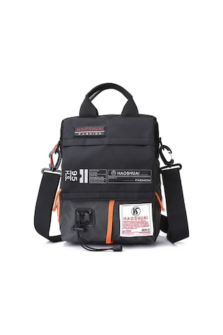Haoshuai 206-1 Erkek El Ve Omuz Askılı Crossbody Çanta 001