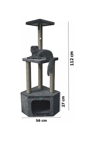 Turkuaz Tırmalama TR-1969 Köşe Katlı Kedi Tırmalama Evi 40 x 56 x 27 CM Turkuaz Tırmalama TR-1969 Köşe Katlı Kedi Tırmalama Evi 40 x 56 x 27 CM