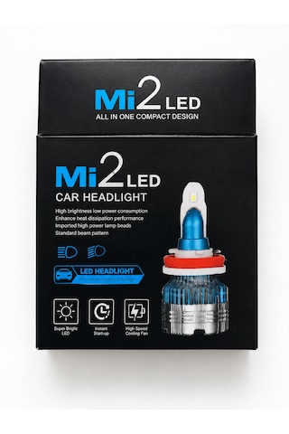 M2 Led Car Headlight H8 / H9 / H11 Led Xenon Far Ampulü 30000lm 6500k Beyaz Işık