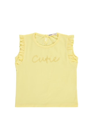 Civil Girls Cutie Nakışlı 6-9 Yaş Takım - Sarı Sarı-koyu Mavi
