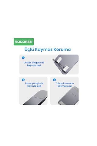 Rocoren 360 Döner Mekanizmalı Katlanabilir Alüminyum Telefon Standı