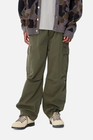Carhartt Wıp Renkli Cole Cargo Pantolon - %100 Organik Pamuk, Geniş Paça Model Yeşil