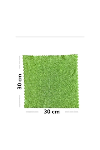 Alpars 4 Adet Mikrofiber Temizlik Bezi Cam, Araba, Mutfak Temizlik Bezi 30 30 Cm Leke Tutmaz