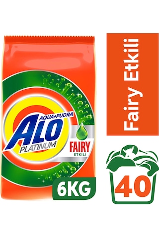 Alo Platinum Toz Çamaşır Deterjanı Fairy Etkili 40 Yıkama 6 KG