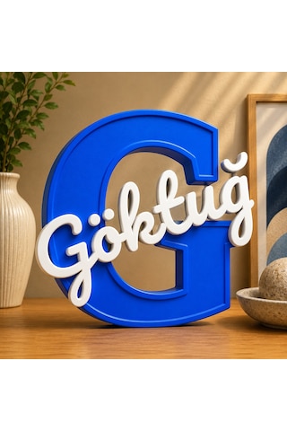 G Harfi Kişiye Özel Dekoratif İsimlik 3D Baskı Bebek ve Çocuk Odası Harf İsim Yazısı Masa Üstü Özel Tasarım G Harfi Kişiye Özel Dekoratif İsimlik 3D Baskı Bebek ve Çocuk Odası Harf İsim Yazısı Masa Üstü Özel Tasarım