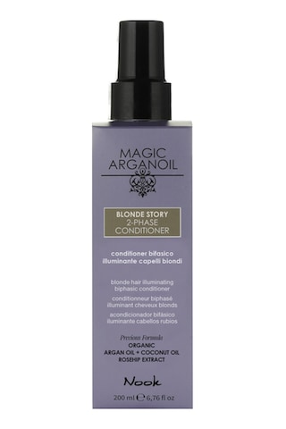 Nook Blonde Story Sarı Gri Saçlar Argan Kuşburnu Özlü Durulanmayan 2 Fazlı Parlaklık Saç Spreyi 200ml