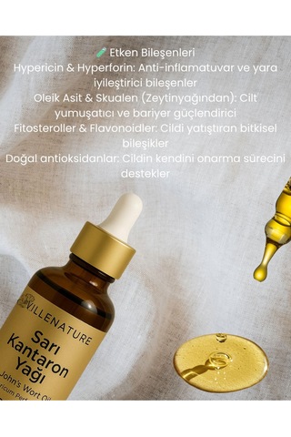 Villenature Soğuk Sıkım Kantaron Yağı St. John's Wort Oil Hypericum Perforatum 50 Ml
