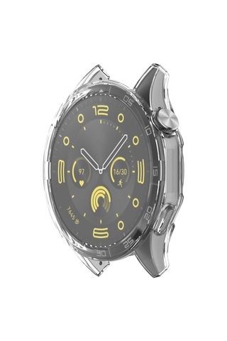 Huawei Watch Gt4 46mm Uyumlu Kasa Ekran Koruyucu 360 Tam Koruma Kılıf Kapak Şeffaf