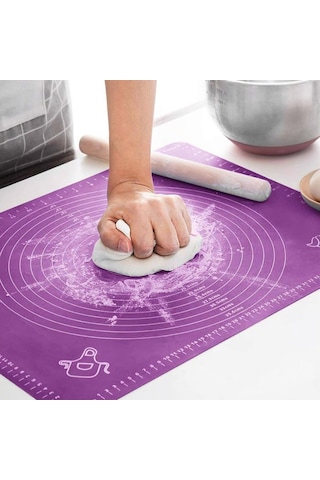 Dikdörtgen 45x65cm Renkli Silikon Hamur Matı Ölçek Çizimli 220gr Herhangi Bir Renk Gönderilir