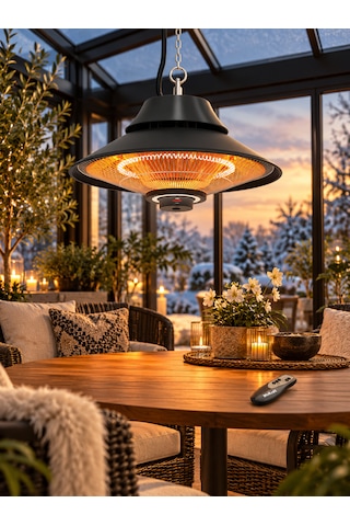 Elırg R.c 2000 Watt Işıklı Ve Kumandalı Karbon Infrared Soba