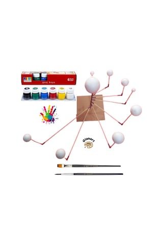 Güneş/gezegen Sistemi Boyama Ve Yapım Seti 9lu Guaj Boyalı Set