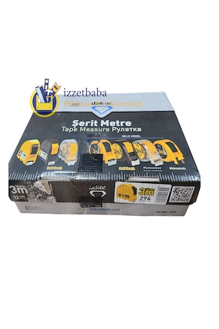 Dekor 294 - 3 M X 16 Mm Şerit Metre 12 Adet 12'li Paket - 3 Metre