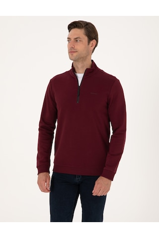 Pierre Cardin Erkek Bordo Sweatshirt 50314044-vr014 Bordo