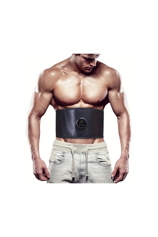 Fochsia Siyah Akıllı Masaj Kemeri Karın Kas Egzersiz Ekipmanı Ev Masaj Aleti Gri