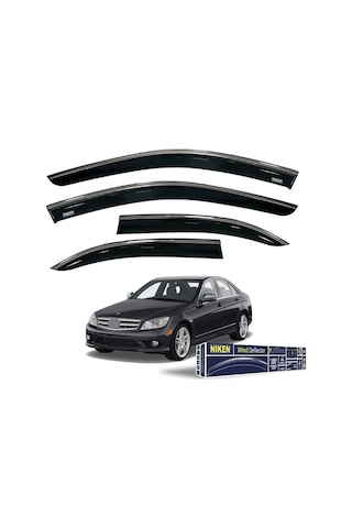 Mercedes C Serisi W204 Krom Çıtalı Cam Rüzgarlığı 2008-2014