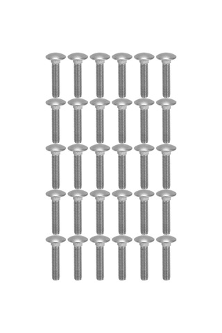 30pcs M8x40 Stainless Carriage Bolts Dın 603 Standart