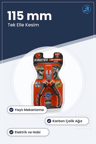 Mini Çelik Yan Keski 115 Mm 4.5 İn Yaylı Tel Kablo Kesici Elektri