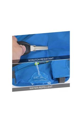 Dofolink Outdoor Spor Bel Çantası, Su Şişesi Tutuculu, İki Fermuarlı Cep, Bisiklet, Koşu, Kamp İçin, Koyu Gri Koyu Gri