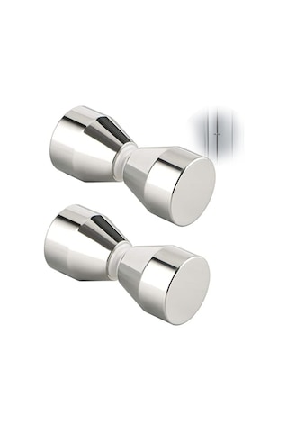 Adet Duş Kapısı Kolu, Duş Kapıları, Cam Kapılar, Balkon Kapıları Ve Yatak Odası Kapıları İçin Gümüş Alüminyum Alaşımlı Duş Kapısı Topuzu