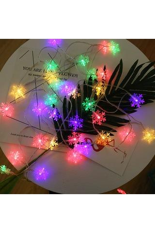 Suofeng Usb Led Kar Tanesi Işık Zinciri, 10m 80 Işık, Renkli, Dış Mekan Kamp Dekorasyonu, Sürekli Açık Modu