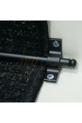 Myfloor Çelik Halı Tutucu Merdiven Dip Çubuğu - Siyah İnce 90 cm