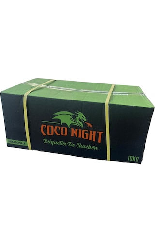 Coco Night Briket Delikli Mangal Kömürü 10 KG