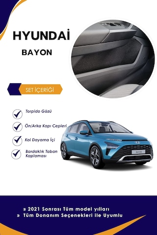 Hyundai Bayon Uyumlu Konfor Seti Siyah