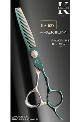Kioski Profesyonel Premium Lüks Ara Efile Makas 440-c 6 Numara Ka-637