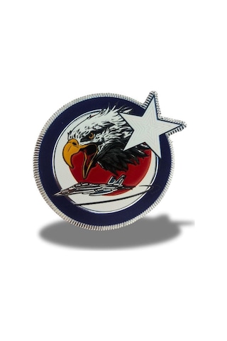 Single Sword Anadolu Kartalları Plastik Kabartmalı Cırtlı Arma Patch 9.5 Cm Diğer