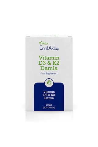 Dr. Ümit Aktaş Vitamin D3 & K2 Damla 20 ML