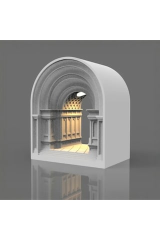 Gotik Kemer Işık Lambası - 3d Baskı Pla Dekoratif Avize 22x18x12 Cm 13 X 22