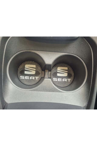 Seat Araç Bardaklık Altlığı , Seat Şişe Ve Bardak Altlığı, Seat Logolu Oto Bardaklık Altlığı