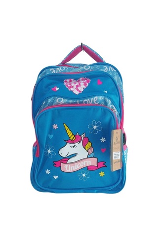 Unicorn Okul Çantası Ve Beslenme Çantası Mavi