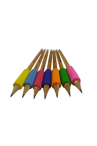 7 Adet Fatih Kurşun Kalem Taiga Natural Renkli Eva Grip Silgili