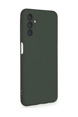 Galaxy Uyumlu Uyumlu A14 4g Kılıf Nano İçi Kadife Silikon - Koyu Yeşil Beyaz