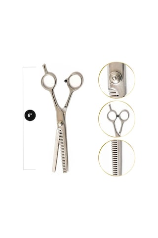 Okinawa Profesyonel Berber Kuaför Saç Efile(Ara) Makası 6" No 2