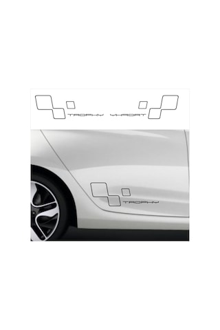 Oto Sticker Renault Sport Trophy Bayraklı Sticker Seti 2 Adet Oto Sticker Renault Sport Trophy Bayraklı Sticker Seti 2 Adet