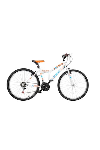 Bisiklet Strong 26" Jant 21 Vites Erkek Dağ Bisikleti Beyaz - Turuncu & Vitesli Bisiklet Beyaz - Turuncu