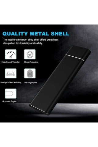 Dofolink 2tb Taşınabilir Ssd Dış Hard Disk - Hızlı Veri Depolama, Sessiz Çalışma, Otomatik Tanıma, Masaüstü/dizüstü/tv Uyumlu