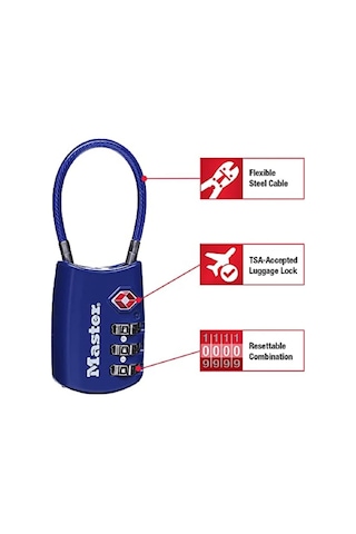 Master Lock Asma Kilit, Kendi Kombinasyonunuzu Ayarlayın Tsa Kabu