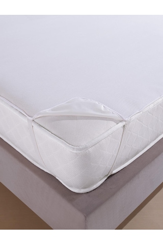 Çettex Micro Sıvı Geçirmez Köşe Lastikli Yatak Koruyucu Alez Beyaz
