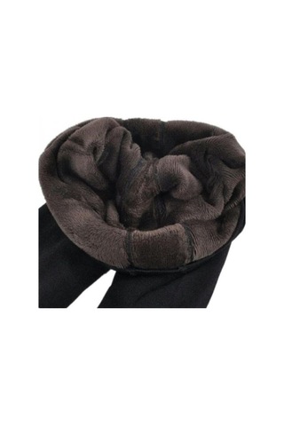 Momslab Kadın Siyah Içi Peluş Taytkarışık L/Xl Siyah