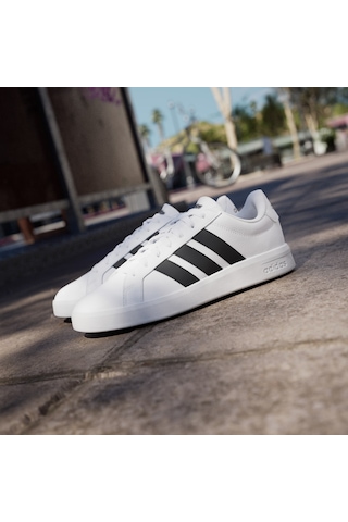 Adidas Grand Court Base 3.0 Jr4613 Erkek Sneaker Beyaz - Siyah