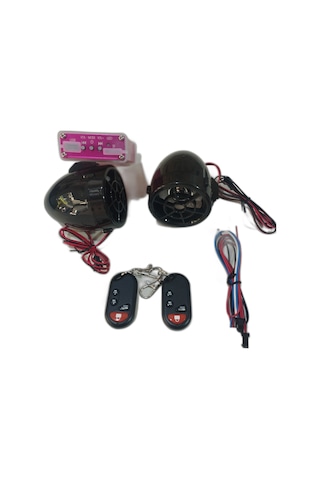 Motosiklet Müzik Sistemi Mp3 Çalar Alarm Usb Okuyucu Radyo
