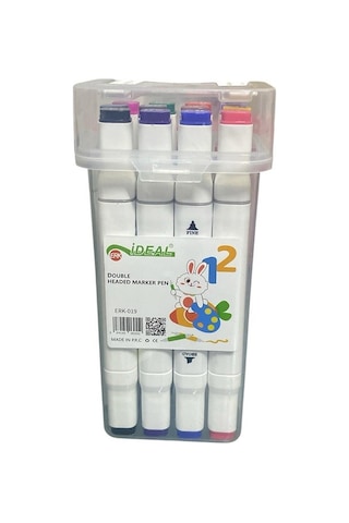 12 Li Kutulu Marker Profosyonel Boya Kalemi 2552