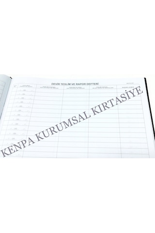 Güvenlik Silah Devir Teslim Defteri 96 Yp