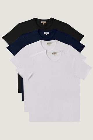 Ac&Co / Altınyıldız Classics Slim Fit 4'Lü Tişört Paket - 547236335 Çok Renkli