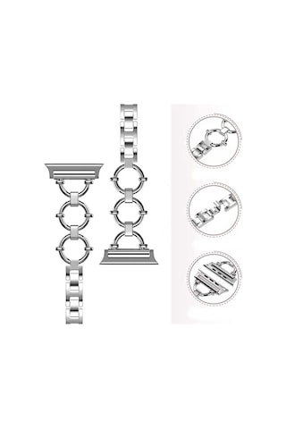 Mobilteam Watch 7 45mm Uyumlu Krd-56 Metal Kordon-gold